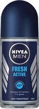 Nivea Men Fresh Active anti-transpirant roll-on deodorant met blauwe dop en etiket met zilveren strepen.