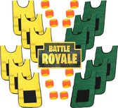 MDsport - Battle Royale set - 12 hesjes - Oranje/Rood - Senior