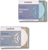 Loofy's - Krullen Shampoo Bar voor Vrouwen - [Blue|Soft Cotton] - voor Krullend haar - Plasticvrij & Vegan - Loofys