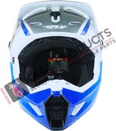 FLY Racing Kinetic Drift Ece Helmet Blue Charcoal White M - Maat M - Helm