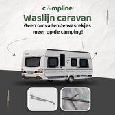 Campline - Waslijn Caravan - Waslijn Camping - Waslijn Kamperen - droogmolen camping - droogrek camping - wasrek camping - uitschuifbare waslijn