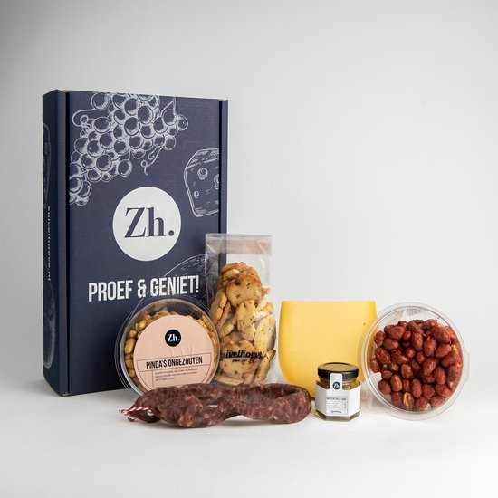 Zuivelhoeve Klein maar fijn Borrelpakket cadeau - Borrelbox voor thuis - Snackpakket - Cadeaupakketten eten & drinken - Alles voor de Borrelplank - Altijd vers - Proef & Geniet