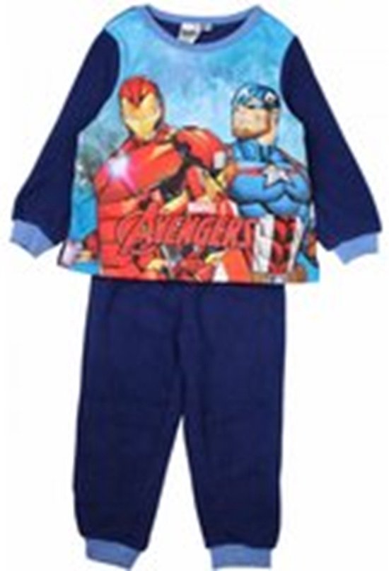 Avengers Fleece pyjama - donkerblauw - maat 116 - 6 jaar
