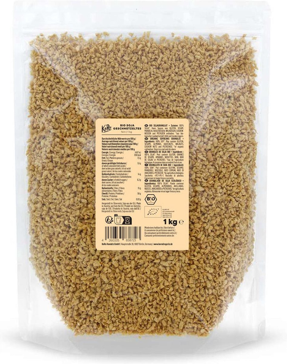 KoRo | Bio fijngesneden sojastukjes 1 kilo