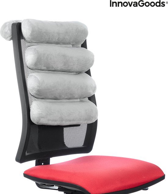 Oreiller de voyage Opblaasbaar avec fixation pour chaise - kussen Relax - Oreiller de ceinture de sécurité pour voiture InnovaGoods