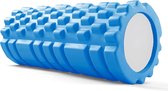 MJ Sports Premium Foam Roller - Foamroller - Massageroller - Yoga - Pilates - Triggerpoints - Fitness - 33 cm - Hard - Blauw