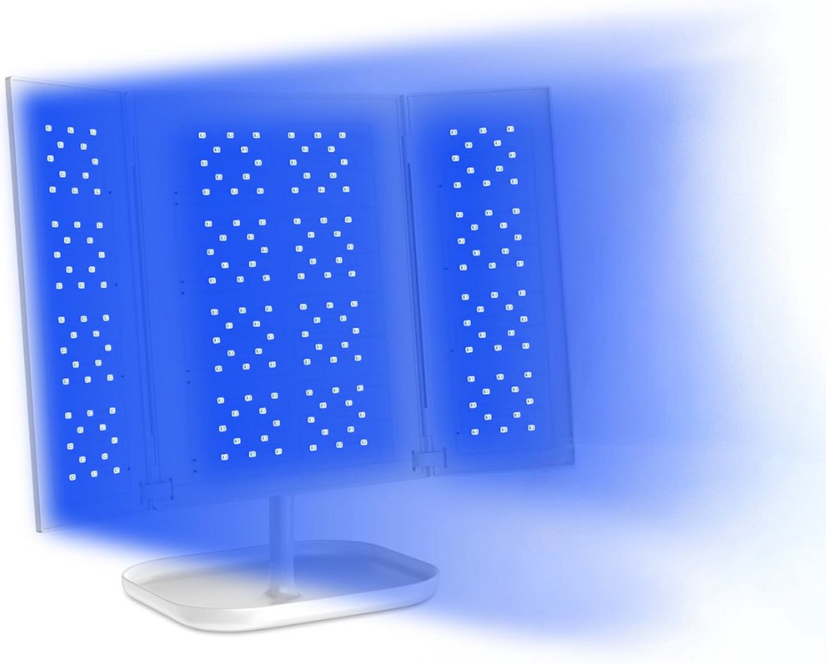 ALLGoods. Krachtige Zonnehemel Inklapbaar – Gezichtsbruiner 192 Leds – Inclusief Bril – UV Licht – Infrarood Lampen – Professionele Zonnebank – Lichtgewicht met Timer