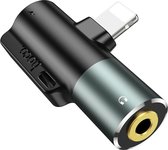 Hoco 3,5mm aux Audio converter voor Apple apparaten met Lightning aansluiting
