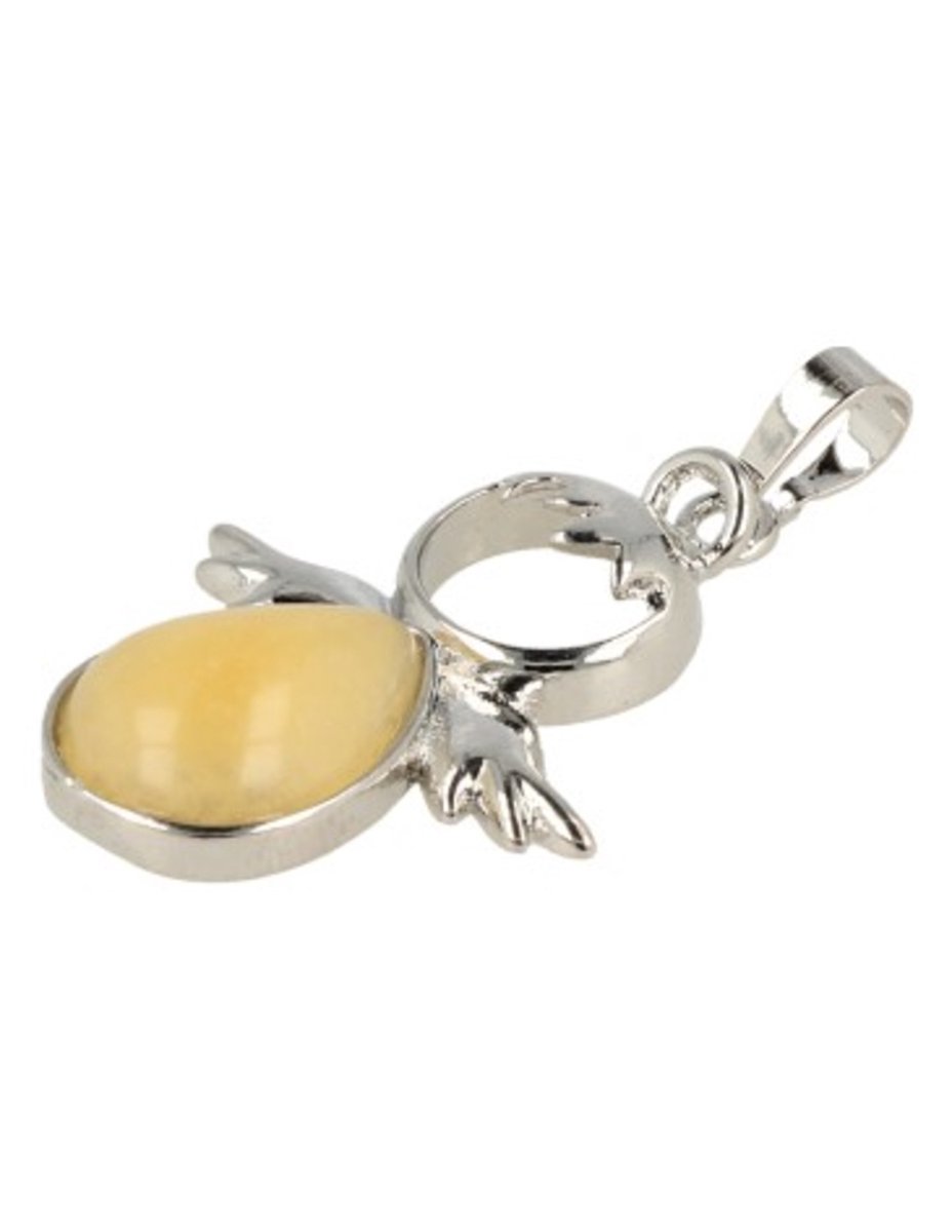 Beschermengel hanger los Calciet geel - November