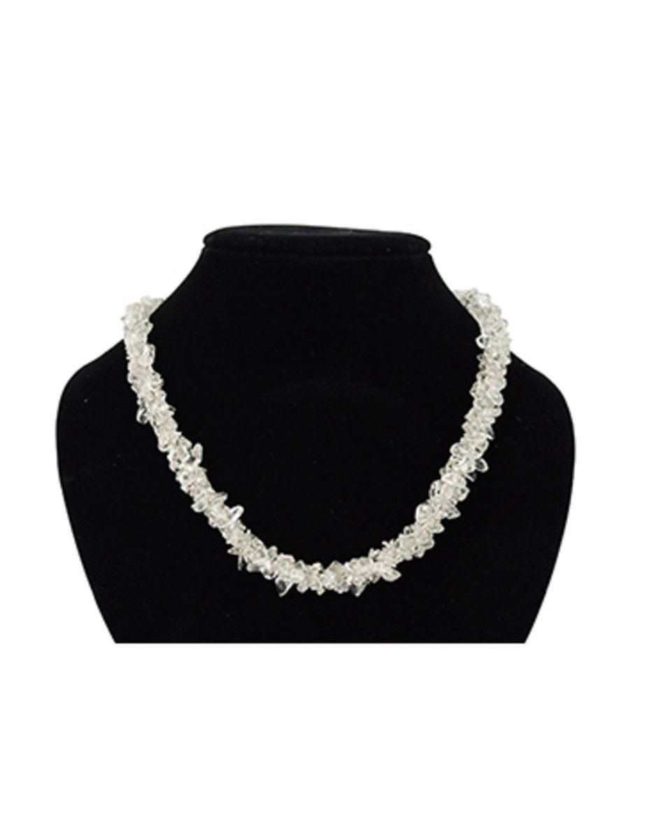 Bergkristal splitketting cluster