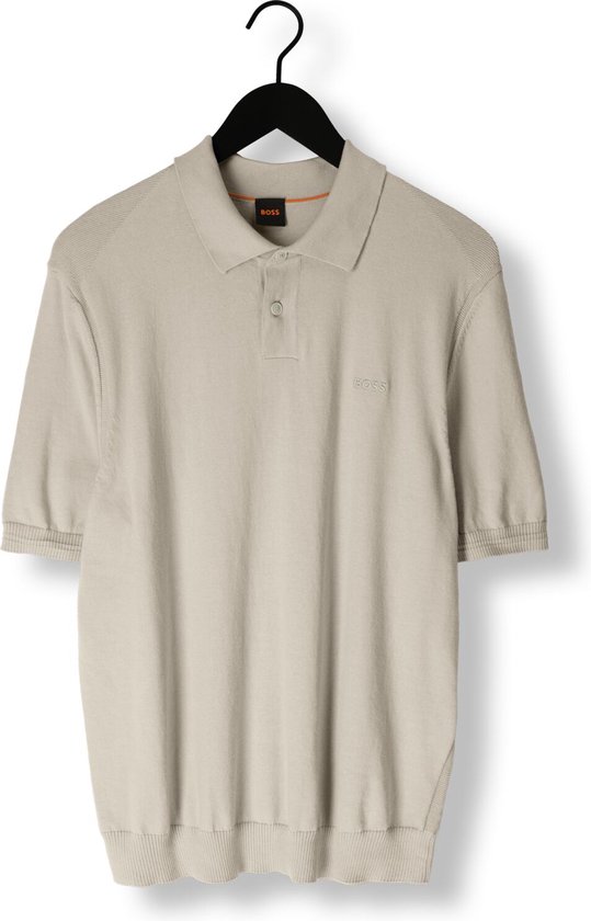 Boss Asac_p Polo's & T-shirts Heren - Polo shirt - Beige - Maat M