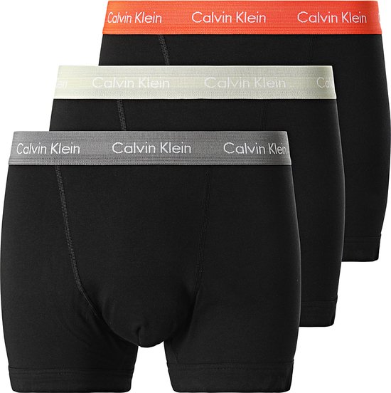 Calvin Klein - Heren Onderbroeken 3-Pack Boxers - Zwart - Maat L