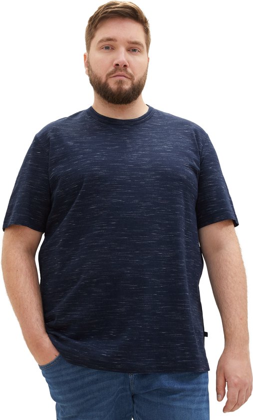 Tom Tailor T-Shirt Blauw Maat 4XL Plussize