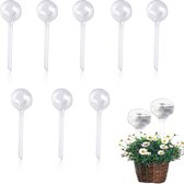 Large Casting Balls Transparent Plastic Water Dispenser for Potted Plants Automatic Supply System (8pcs)