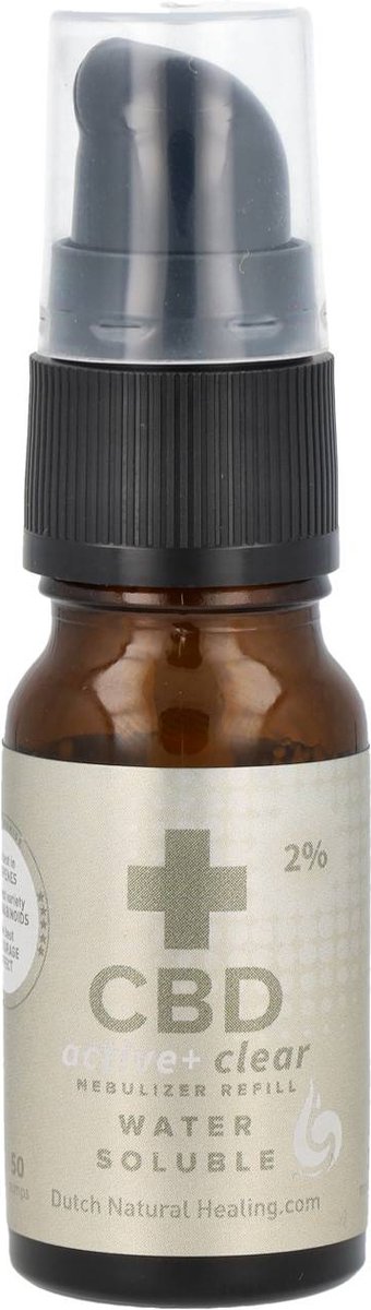 Goedkoopste CBD 2 active clear 10ML - voor Nebulizer (navulling) - 200MG CBD - CBD water oplsobaar