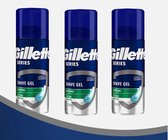 Gillette Scheergel Series Sensitive met Aloe Vera - 75 ml - 3 stuks
