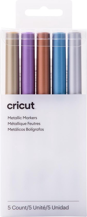 Cricut Explore/Maker Pennen met Medium Punt – Metallics (5 stuks)
