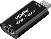 Naova Capture Card HDMI naar USB - Video Capture voor PlayStation Xbox Nintendo Windows MAC - Zwart