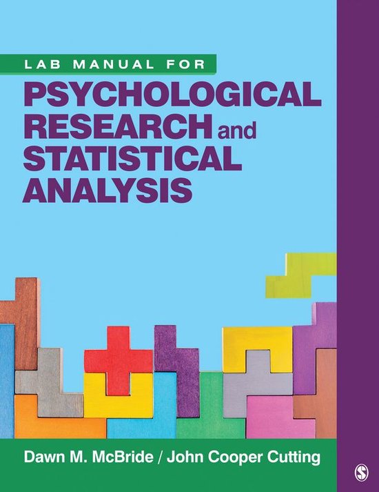 Lab Manual for Psychological Research and Statistical Analys ... - cover