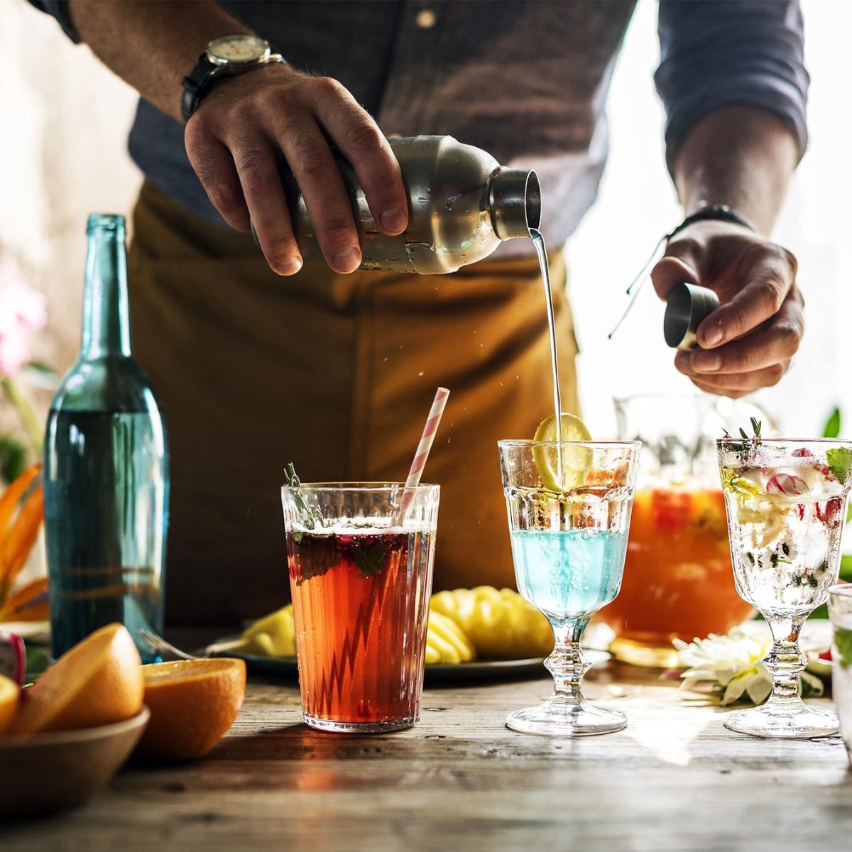 Cocktail set - 5 delig - Zilver - Cocktailsets met cocktailshaker - Cadeauverpakking / Luxe verpakking - RVS — cadeau in Kookcadeaus - foto 4