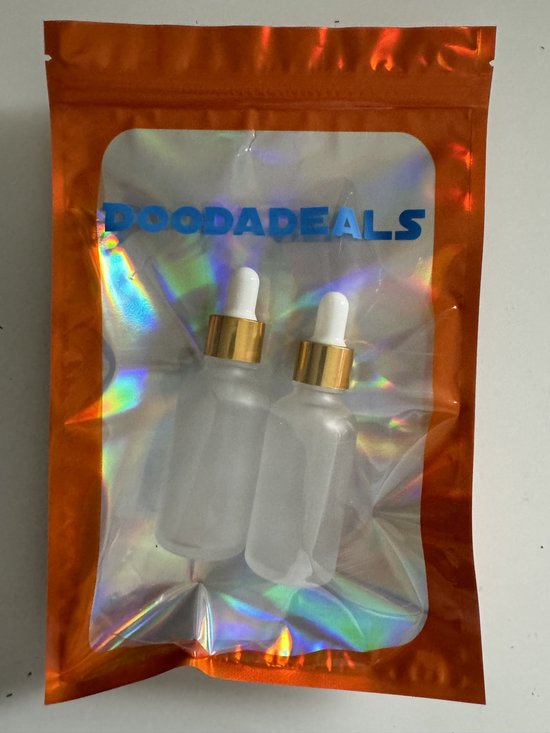 Doodadeals - Set de 2 Flacons Pipettes Luxe 30 ml - Pipette pour Liquides  - Flacon... | bol