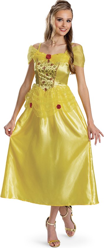 DISNEY Princesse - BEAUTY & THE BEAST, Belle Basic Plus Adultes, Taille S (4-6), Adultes