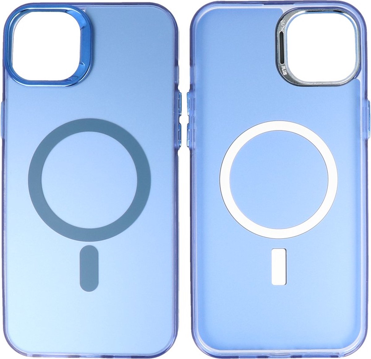 Magsafe Hoesje Geschikt voor iPhone 13 - Magnetisch Smartphone Hoesje - Navy