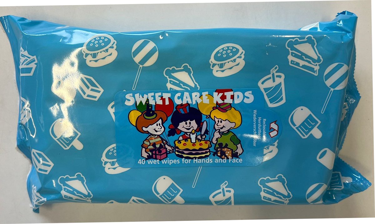 Goedkoopste Sweet Care Kids - Hand en Gezichtsdoekjes - 40 Stuks