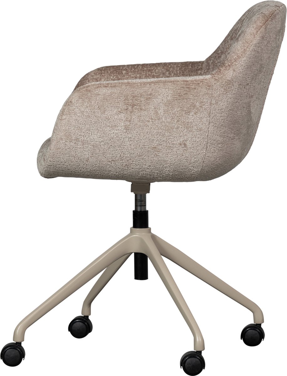 WOOOD Morros Bureaustoel Polyester Taupe - afbeelding 2