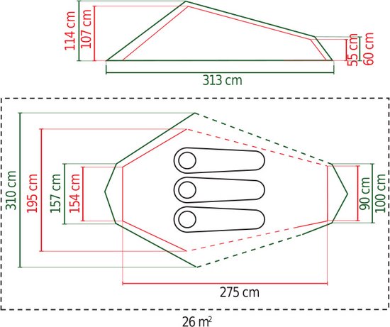 Coleman Cobra 3 - compacte tunneltent voor 3 personen - grijs van Coleman — afbeelding 2