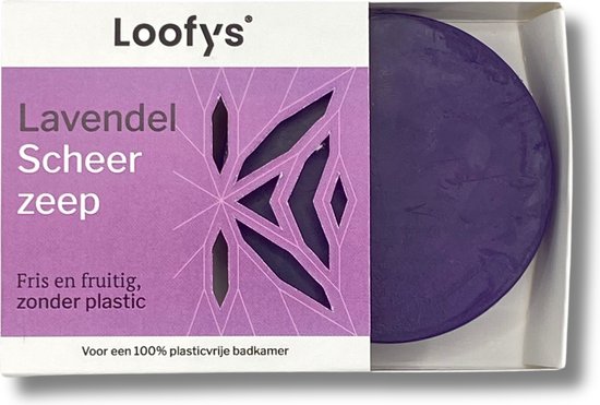 Foto: Loofys 0 plastic scheerzeep voor alle huidtypen lavendel voordeelverpakking 100 vegan loofys