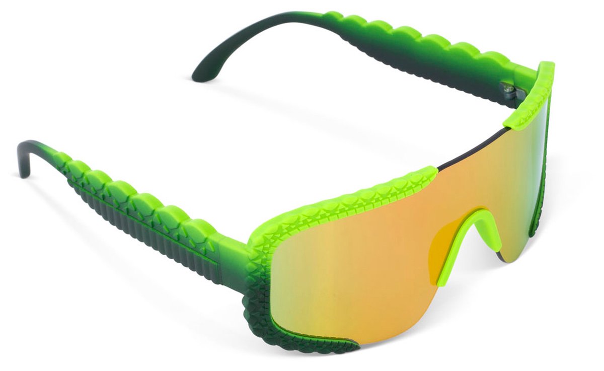 Bling2o ZONNEBRIL: GULFSHORE BEACH - Gator Glare, siliconen, 100% UV bescherming, in doorzichtige bewaardoos, 3+