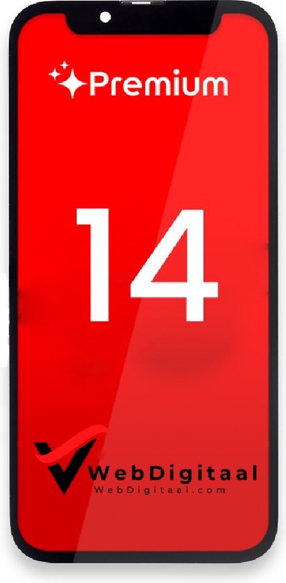 Geschikt Voor Apple iPhone 14 LCD Display + Touchscreen - Premium Quality - Black - Vervang scherm - Scherm - Beeldscherm - Touch screen - WebDigitaal