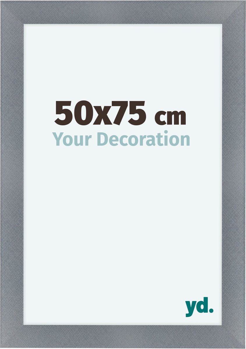 yd. Your Decoration - Fotolijst 50x75 cm - MDF - Aluminium Geborsteld - Como