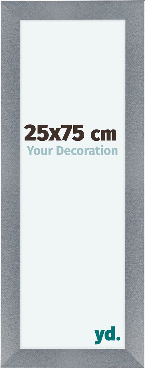 yd. Your Decoration - Fotolijst 25x75 cm - MDF - Aluminium Geborsteld - Como