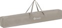 Beige transporttas met handvatten voor een box.