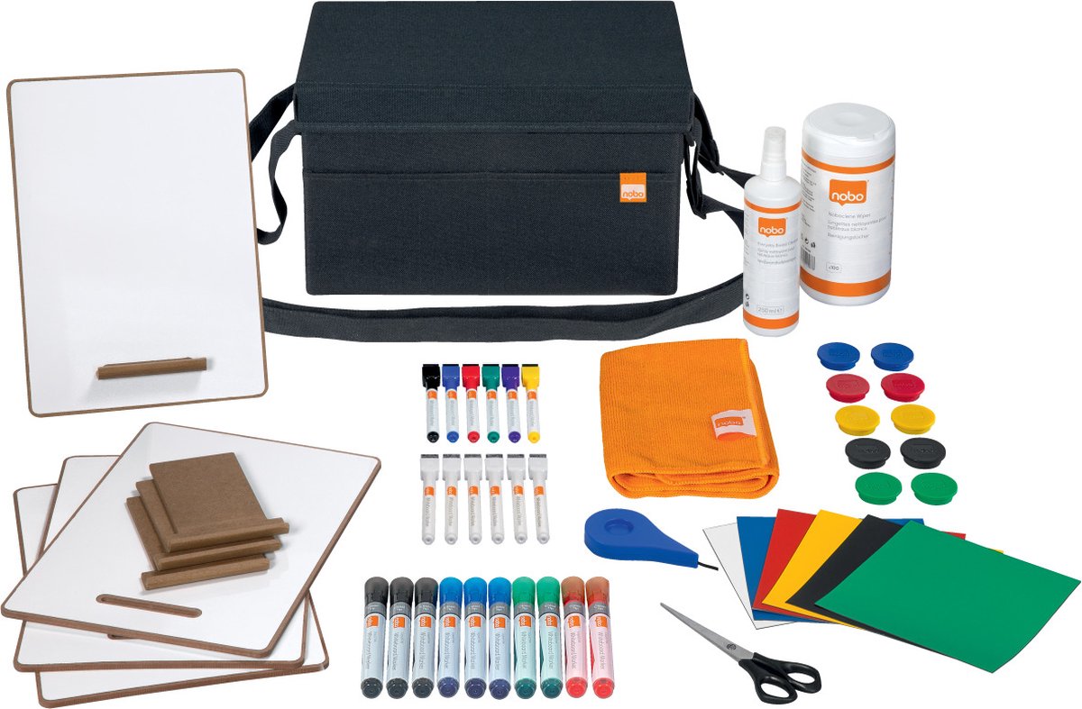 Nobo Whiteboard Accessoire Kit in draagtas - Grijs