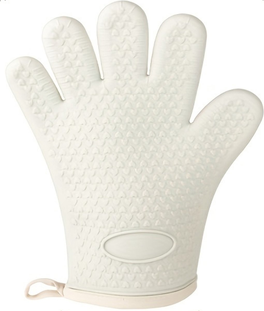 Nivard Siliconen Ovenhandschoenen Ovenwanten Barbecue Handschoenen Hittebestendig Beige