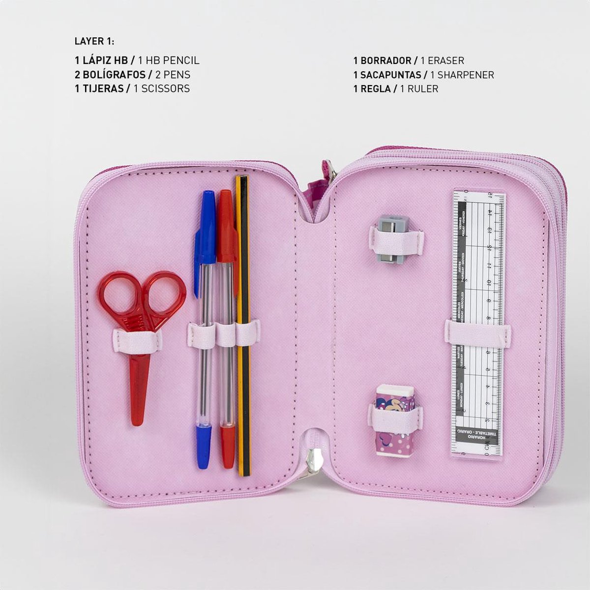 Disney Minnie Mouse Etui Tekenen Knutselen Meisjes - 44 Stuks — afbeelding 3