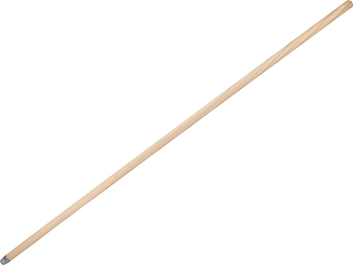 Goedkoopste Buemag Bezemsteel universeel - hout - 130 cm - D24 mm - schroefdraad uiteinde
