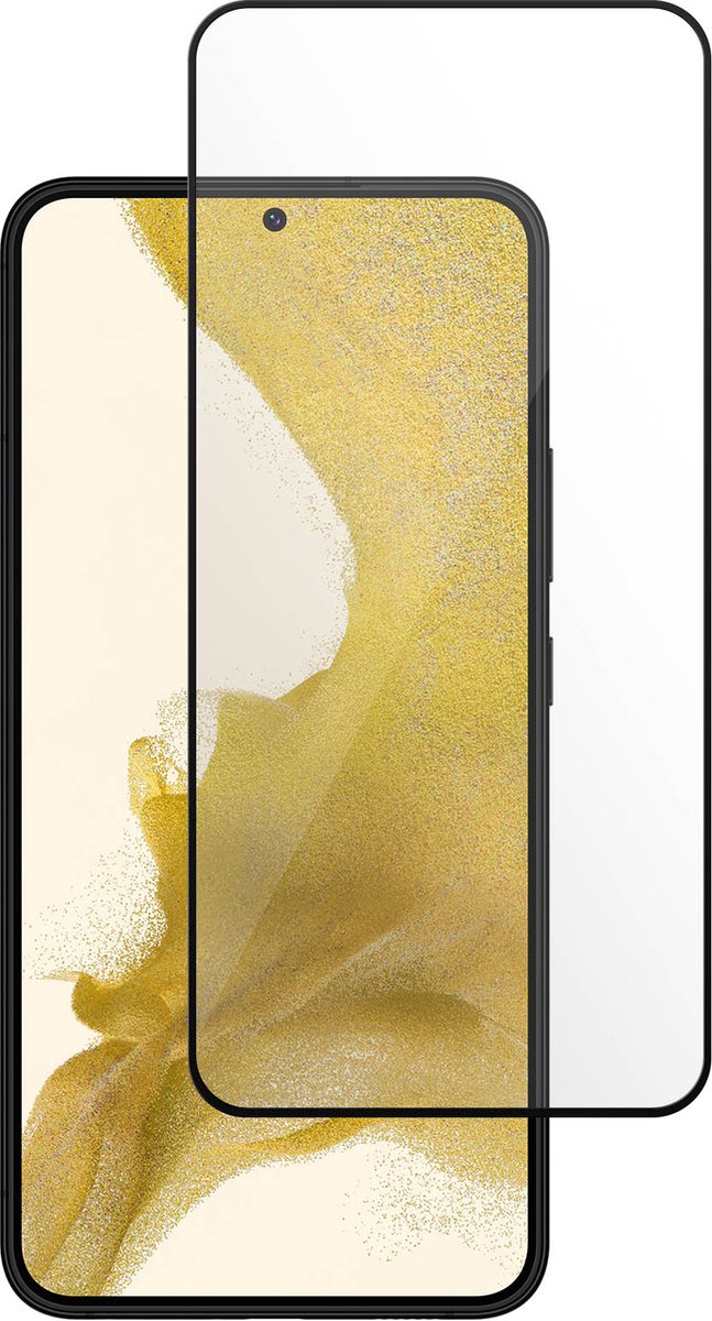 Geschikt voor Samsung Galaxy S22 Tempered Glass 9H Curved Akashi omlijnd transparant
