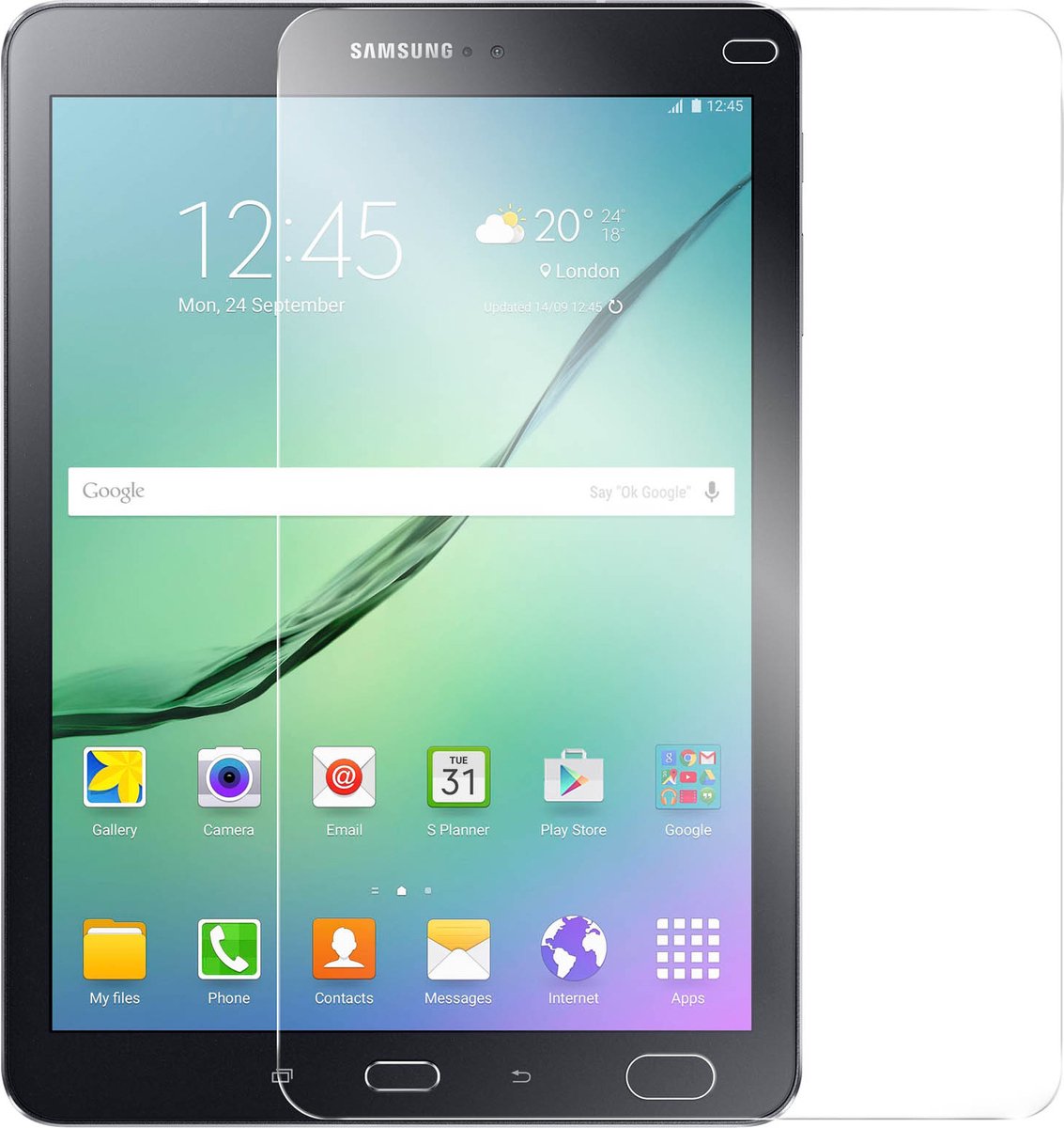 Avizar getemperd glas beschermende folie Geschikt voor Samsung Galaxy Tab S2 9.7 0,3 mm anti-explosie gehard glas beschermer, Transparant