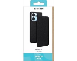 Bigben Connected, Hoesje geschikt voor Honor X7A - Folio, Zwart
