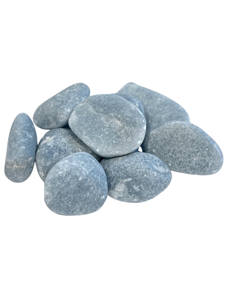 Ruben Robijn Angeliet trommelstenen grof getrommeld 100 gr. (mt3) Blauw