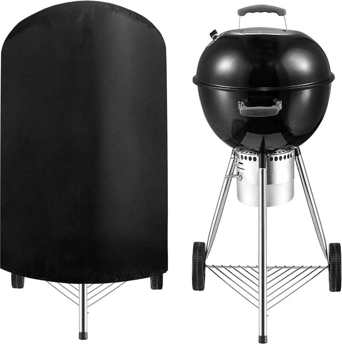Ronde Waterdichte Barbecue Hoes Outdoor Tuin Hoes Zware Waterdichte Duurzame Stof Hoes Grill Hoes (75x70cm) 30 BBQ hoes rond