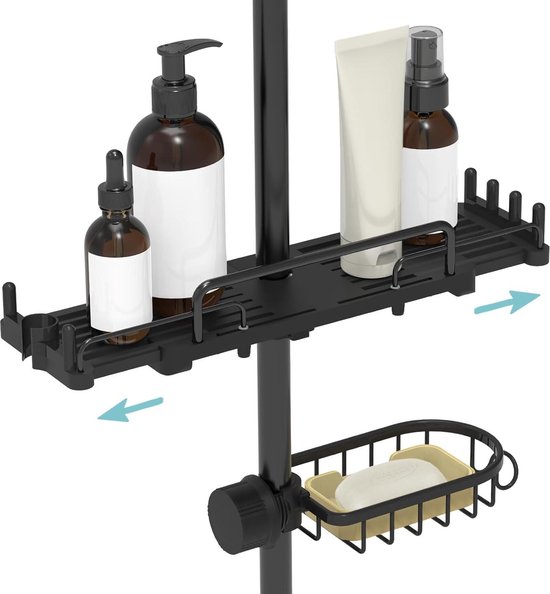Telescopische douchehoek Premium Big Zwart | 23862100 Telescopische douchehoek Premium Big Zwart | 23862100