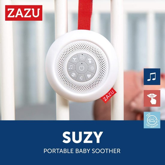 The Baby Shusher Suzy - Peuter Slaaphulp & Baby Fopspeen - 7 rustgevende melodieën - hartslag en witte ruis - On-The-Go geluidsmachine - huilsensor - Variabel volume - Auto off van the — afbeelding 4