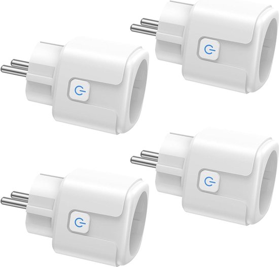 Smart stopcontact wifi 4 stuks - 16 A 3680 W - met energiemonitoring
