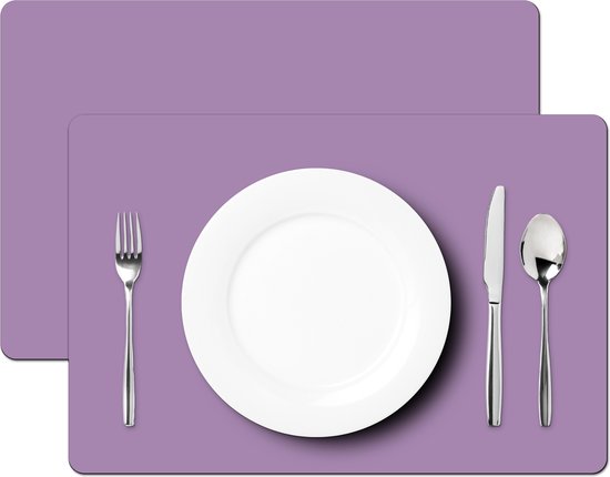 Set de table - Intérieur - Violet - Couleurs - 45x30 cm - 6 pièces