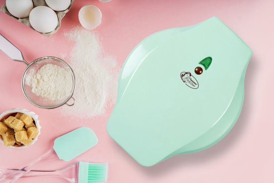 Bestron Wafelijzer - AWMD5M - 700W - Mini cakes - Dino vorm - Mint - 5 jaar garantie — afbeelding 2